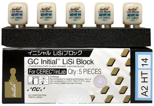 INITIAL LiSi Block CEREC HT, Size 14 (GC) Керамічні блоки