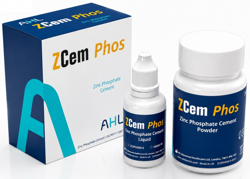 ZCem Phos, 90 г + 30 мл (AHL) Модифицированный универсальный цинкфосфатный цемент