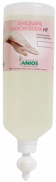 Аниосейф савон ДУ HF (Aniosafe Savon Doux HF, ANIOS) Жидкое мыло для гигиены рук и тела