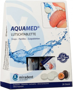 Леденцы с ксилитолом Miradent Aquamed, маракуя, против ксеростомии (26 шт)