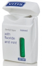 Зубная лента DENTAID VITIS with fluoride and mint, 50 м (вощеная, широкая, зеленая маркировка, пластиковая упаковка)