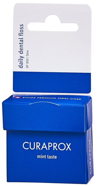 Зубна нитка Curaprox DF 850 (для щоденного використання, 50 м)