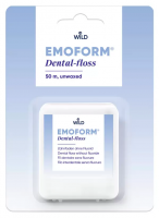 Зубная нить (флосс) EMOFORM (Wild Pharma) невощеная, тонкая, 50 м