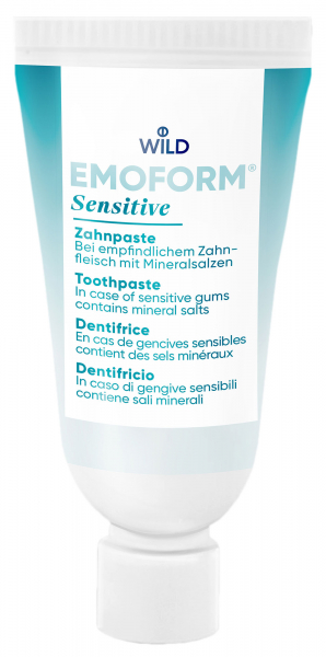 Зубна паста Wild Pharma EMOFORM, Для чутливих зубів, з мінеральними солями та фторидом