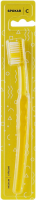 Зубная щетка Spokar 3416 C Medium, ручка - желтая, щетина - белая