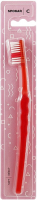 Зубная щетка Spokar 3416 C Soft, ручка - красная, щетина - белая