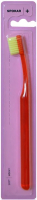 Зубна щітка Spokar 3428+ Soft, ручка - червона, щетина - салатова