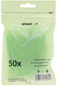 Зубные нити с держателем Spokar, 50 шт